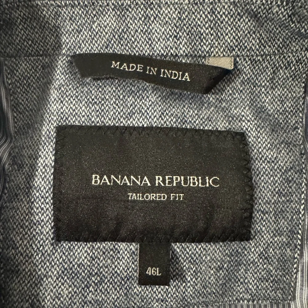 Banana Republic Men’s 46L Light Blue 100% Cotton Tailored Fit Blazer